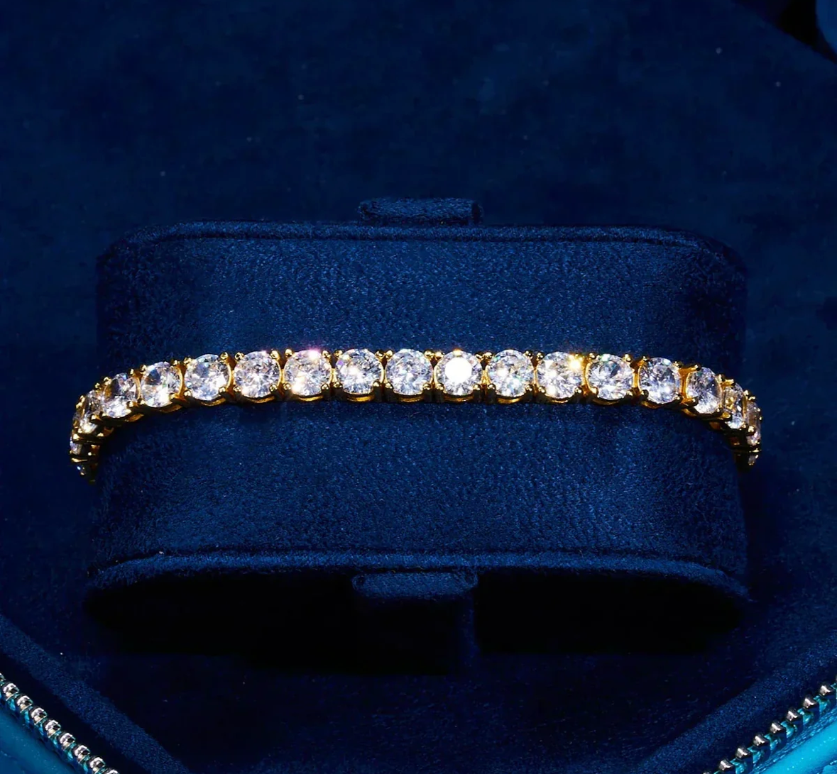 5MM Moissanite Tennis Bracelet - 18K GOLD